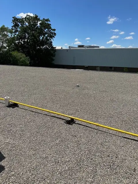 Commercial flat roofing project in Etobicoke, ON