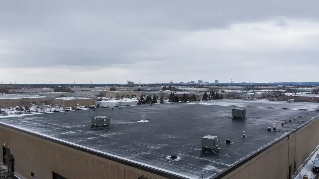 Commercial flat roofing in Toronto by Crown Industrial Roofing