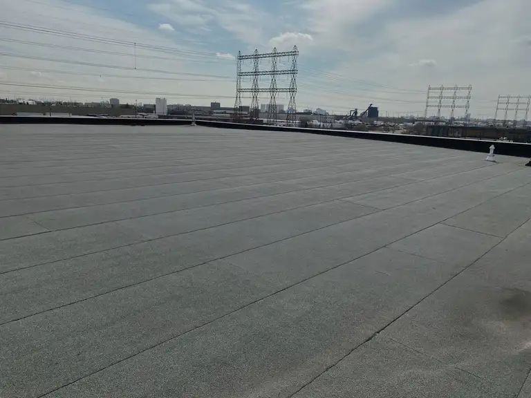 Waterproof flat roof maintained by Crown Industrial Roofing