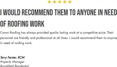 Crown Industrial Roofing commercial flat roofing work