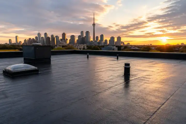 flat roof installation winter Toronto