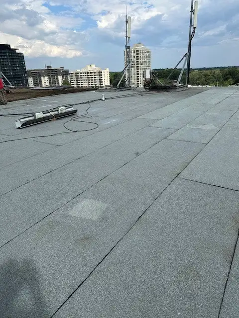 Commercial flat roofing project in Markham/Thornhill, ON