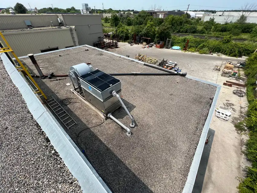 Commercial flat roofing project in Woodbridge/Vaughan, ON