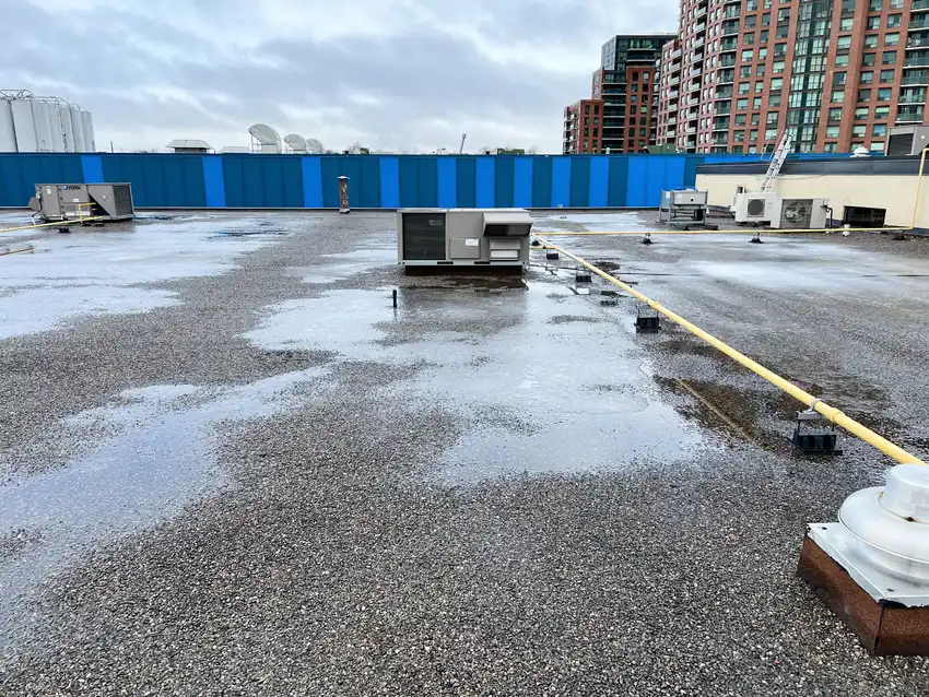 Commercial flat roofing project in Bolton/Caledon, ON