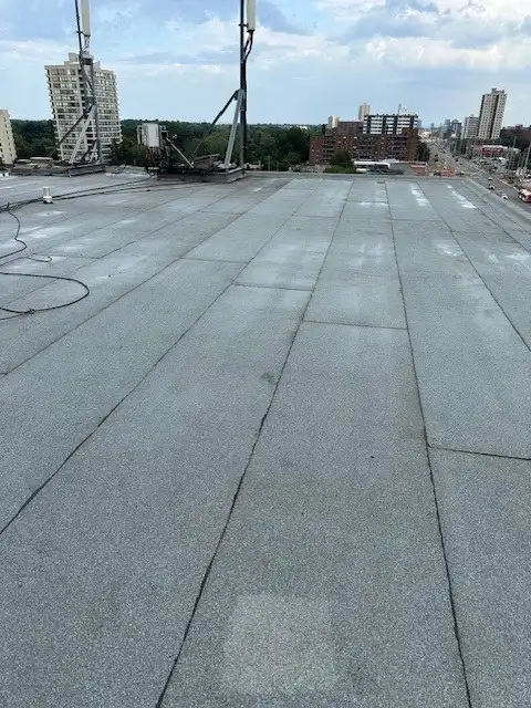 Commercial flat roofing project in Markham/Thornhill, ON