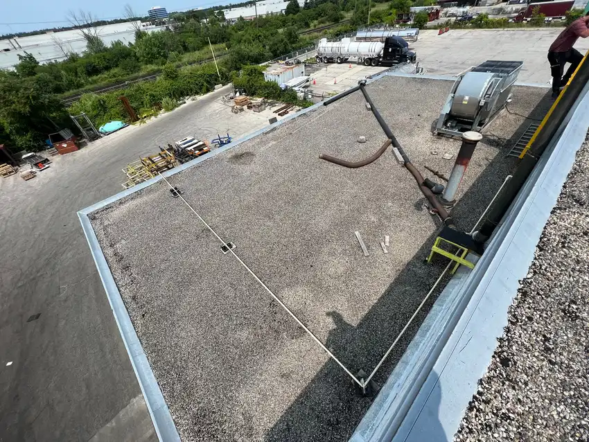 Commercial flat roofing project in Woodbridge/Vaughan, ON