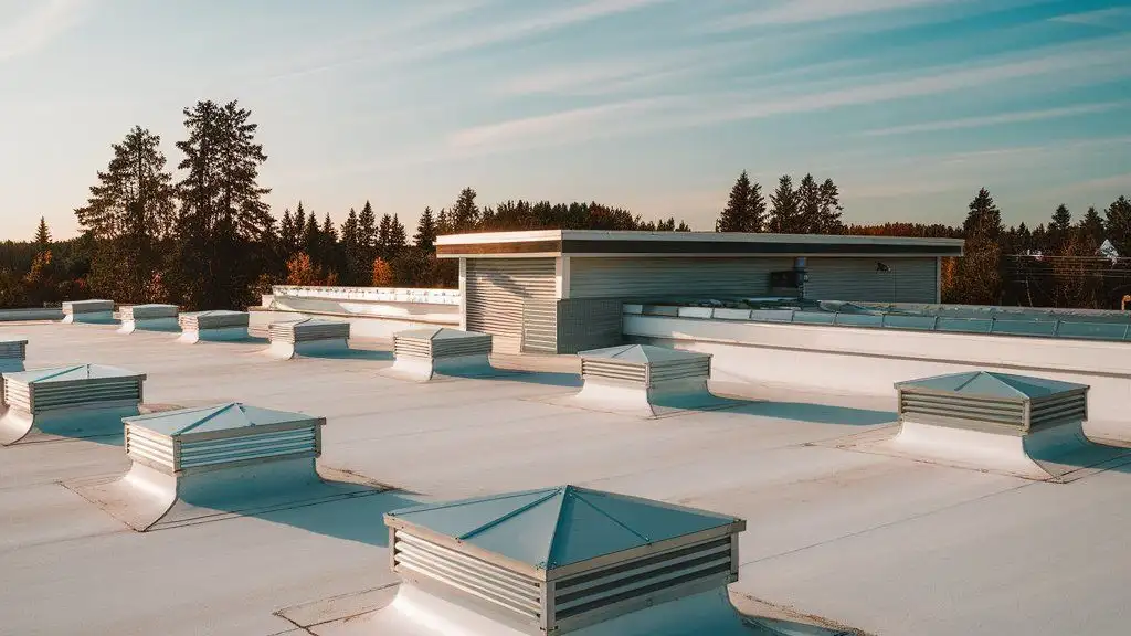 improve airflow on flat roofs