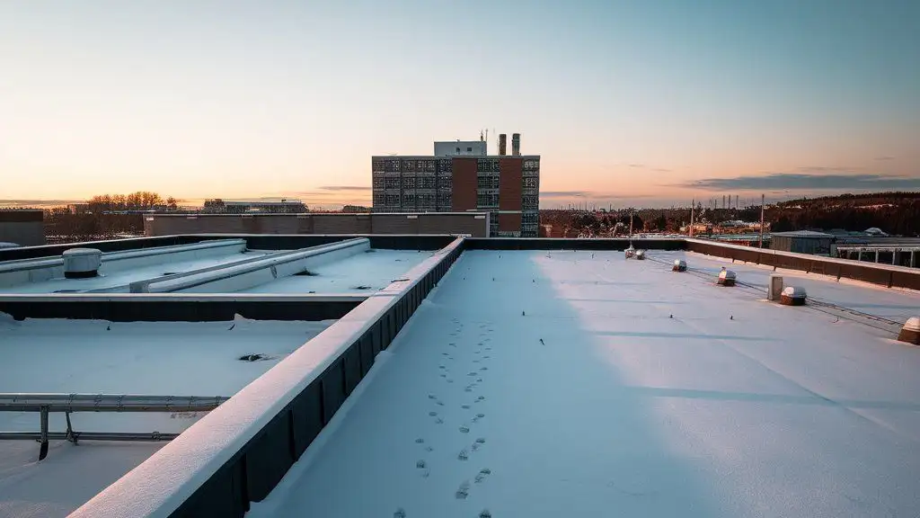 toronto snow on flat roof